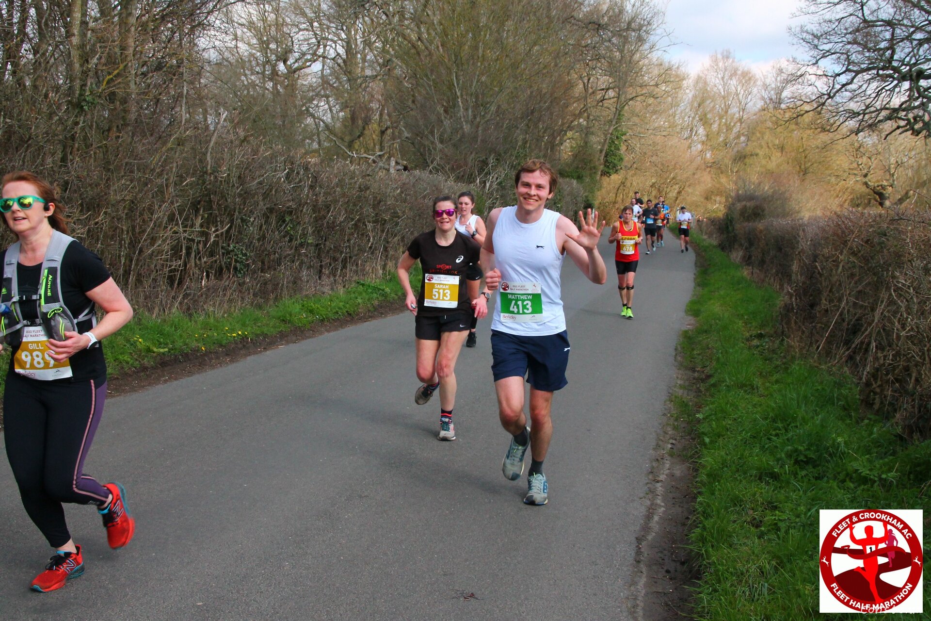 I completed the Fleet Half Marathon in 1:51:22, a new personal best!